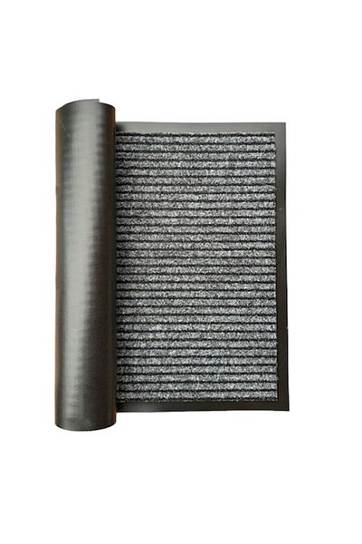 OPTIM DEKO Entrance Mat Absorbent Antimud and Nonslip, ®OPTIMDEKO, Polypropylene, 90x60 cm, Gray