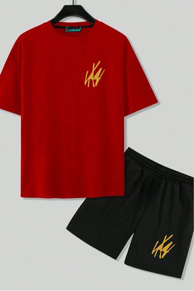 artı4 Shape Printed Unisex Shorts T-Shirt Set