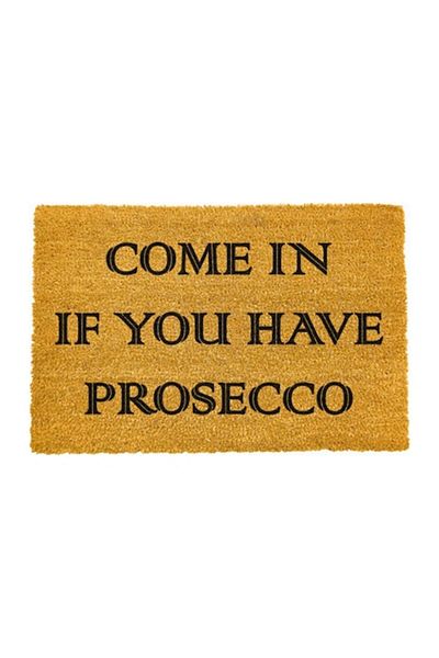 OPTIM DEKO Entrance Mat, Coconut Fiber and Rubber, Dm 55, PROSECCO - 60x40 cm