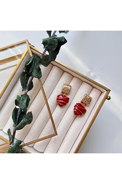 Alice İsstanbul Textured Heart Earrings
