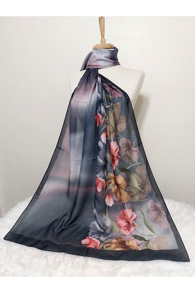 istanbul prensesleri Patterned Soft Cotton Shawl Flower Model