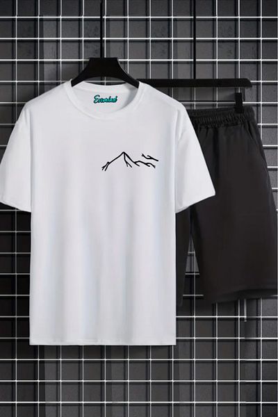 SevMode Σετ μπλουζάκι Unisex με στάμπα Mountain