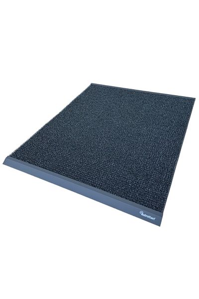 OPTIM DEKO Exterior Entrance Mat, Polyethylene, Gray, Finnturf with Included Rods, 100x90 cm