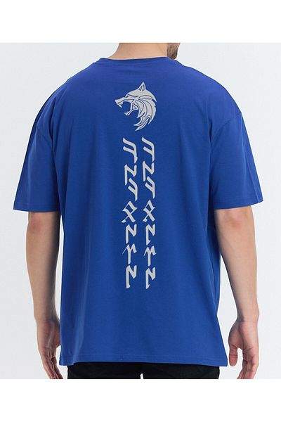 Uniquetex Vek Kökbörü(Bozkurt) Gokturkish Letters Special Design Oversize T-Shirt