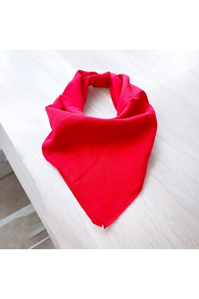 ALS Tasarım Dünyası Red Color Plain Multi-Purpose Bandana 100% Cotton