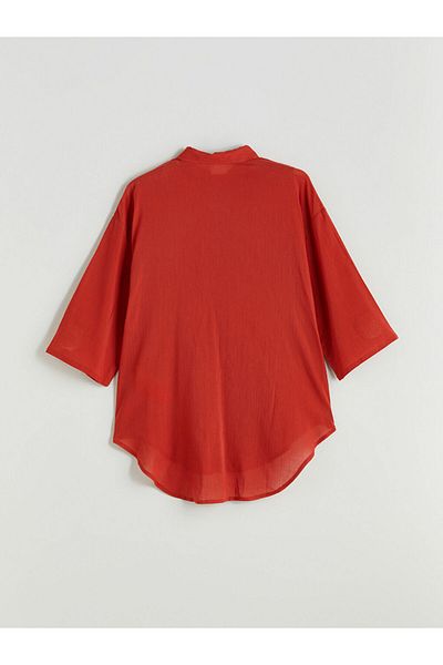 LC Waikiki Lcw Shirt Collar Women's Beach Dress