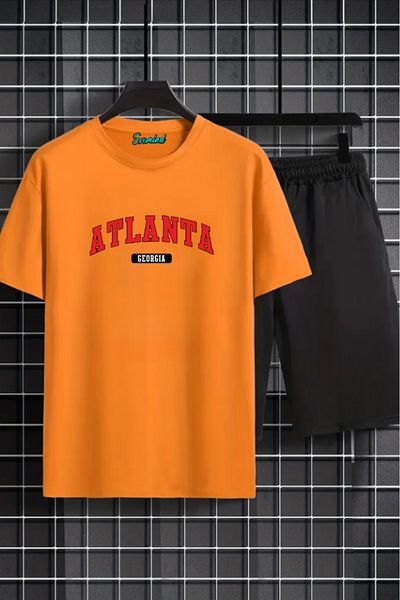 SevMode Σετ μπλουζάκι με στάμπα Atlanta Ga Unisex