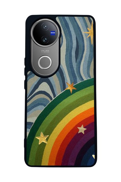 BGAKSESUAR Vivo V50 5g Compatible Matte Black Case – Soft Silicone, Protectiv...