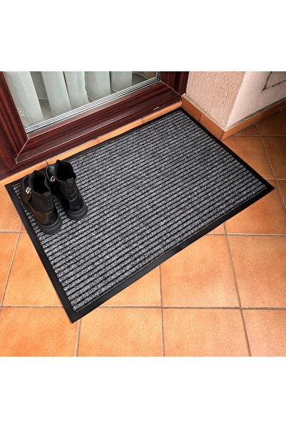 OPTIM DEKO Covoraș de intrare absorbant, antinoroi și antiderapant, ®OPTIMDEKO, polipropilenă, 90x60 cm, gri