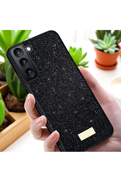 AKSEFİZZ Samsung Galaxy S25 Uyumlu Kılıf Göz Alıcı Simli Tasarımlı Korumalı K...