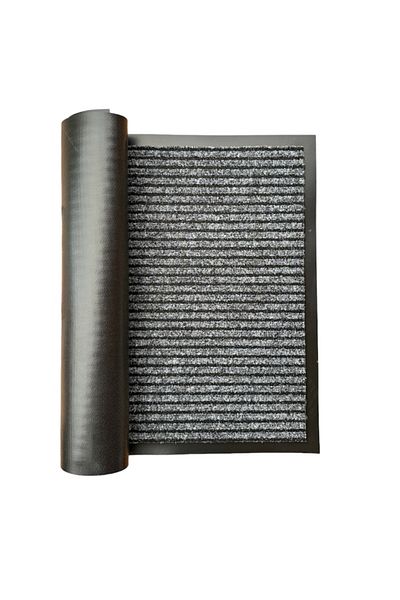 OPTIM DEKO Entrance Mat Absorbent Antimud and Nonslip, ®OPTIMDEKO, Polypropylene, 90x60 cm, Gray