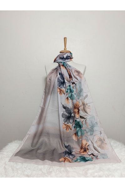 istanbul prensesleri Patterned Soft Cotton Shawl Flower Model