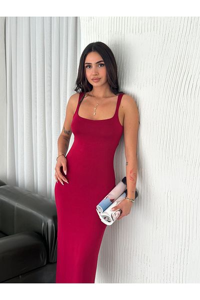 OKSHEN Long Jumpsuit Dress with Strap