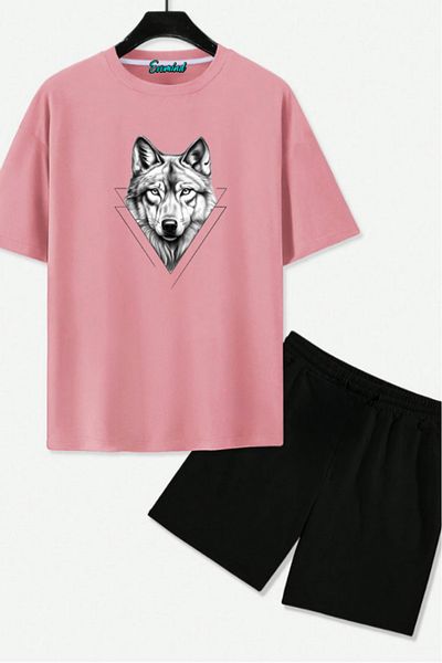 SevMode Σετ μπλουζάκι με στάμπα Wolf Unisex