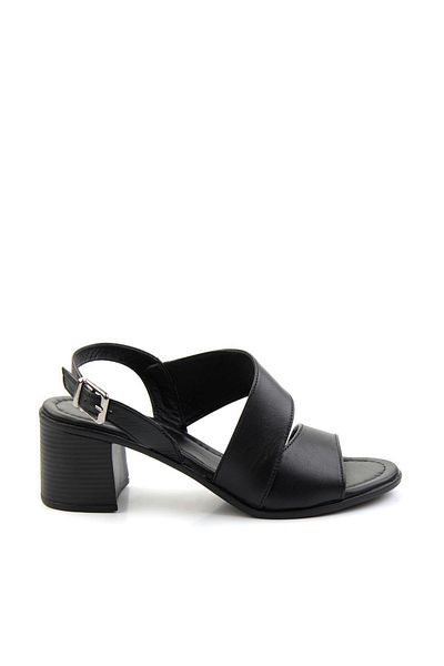 Bambi Pantofi clasici cu toc de damă din piele neagră K05586222403