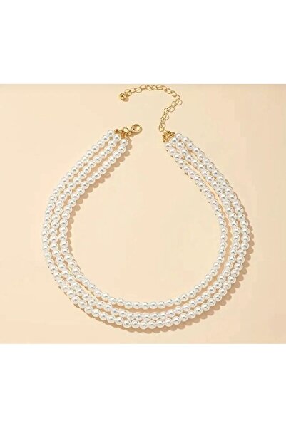 TUHAM AKSESUAR ÇOKLU İNCİ KOLYE