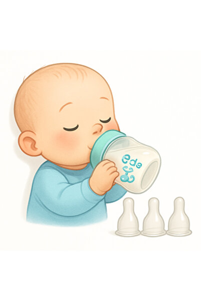 DERMASTUDİO Eda Biberon 250 Ml + 4 Adet Yedek Başlık