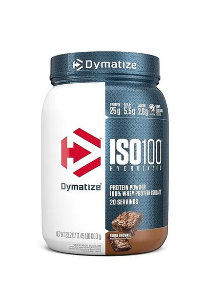 Dymatize Hydrolyzed Protein Powder - ISO 100 - 20 Servings - Fudge Brownie - 660g