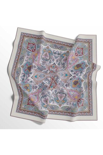 İpekal Eșarfă din bumbac moale - 05404-1926 90 x 90 Prune - 20