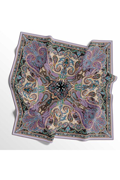 İpekal Eșarfă din bumbac moale - 05405 90 x 90 Dusty Rose-Liliac - 08