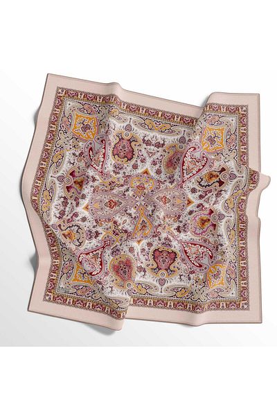 İpekal Soft Cotton Scarf - 05402-0109 90 X 90 Salmon - 08