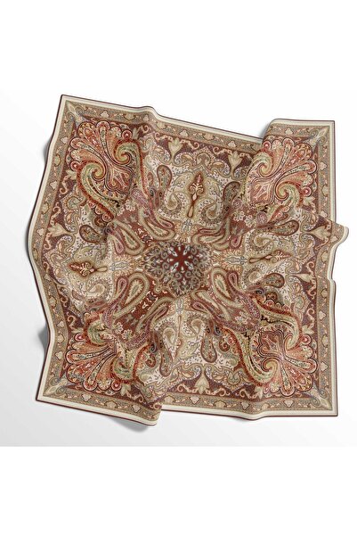 İpekal Eșarfă din bumbac moale - 05405 90 x 90 Maro deschis - 01