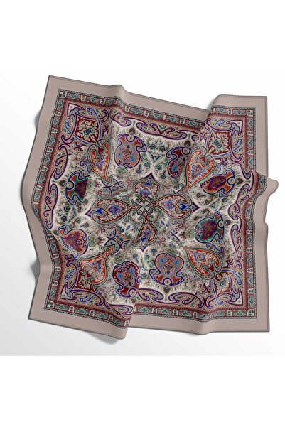 İpekal Eșarfă din bumbac moale - 05404-1926 90 x 90 Dusty Rose - 26