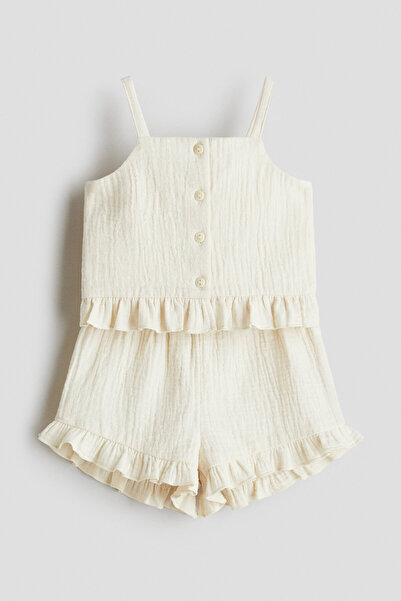 H&M 2 Parçalı Pamuklu Muslin Set