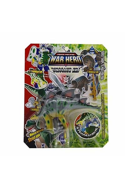 LiderGlobal Warrior Dinosaur Transforming into Robot Stegosaurus