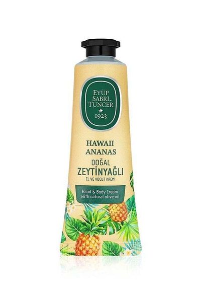 Eyüp Sabri Tuncer Hand and Body Cream with Natural Olive Oil Hawaii Pineapple 50 ml