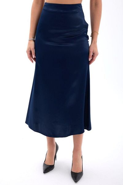 Femella Women Fashion 6986 Skirt-Dark Blue