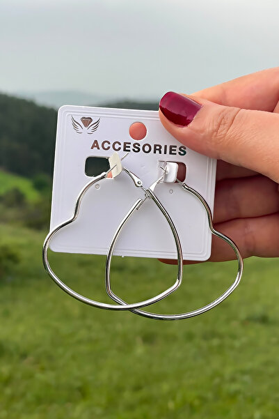 TAKIPORT Large Heart Earrings