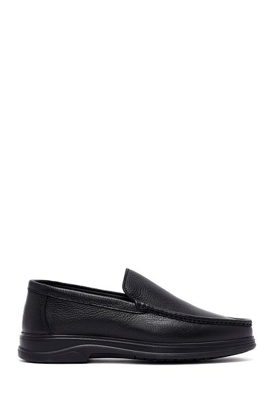 Derimod Men's Black Leather Comfort Loafer 25Sfd6763Ft