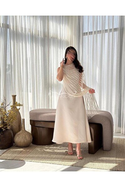 ALANOOD FASHION فستان الجوهرة ناعم وانيق بتصميم فاخر