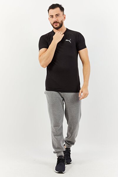 Puma Men Sportswear Fit Evostripe Short Sleeve Outdoor T-Shirt, Black