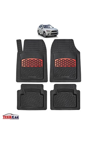 TEAMCAR ® Car Mats Tray Type Mitsubishi Asx I (2010–2023) - Suv Red