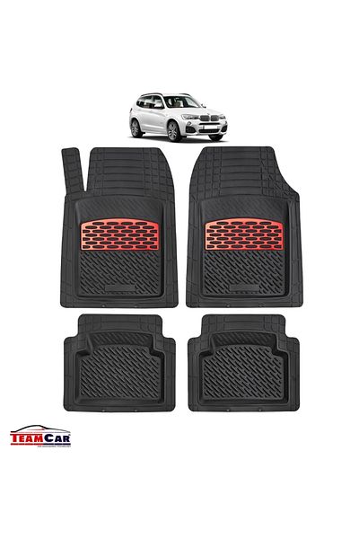 TEAMCAR ® Car Mats Tray Type Bmw X3 F25 (2010–2017) Red