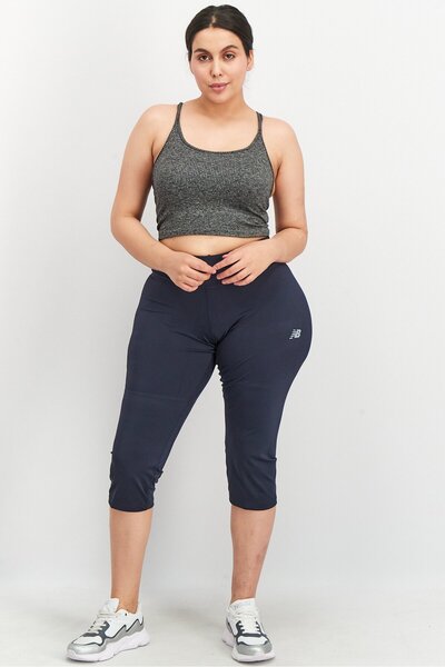 New Balance Women Fitted Training Leggings, Navy