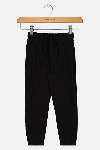 Fox Toddlers Boy Solid Jogger Pants, Black