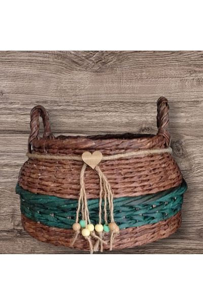 Tasarım Diyarı Handmade Decorative Basket with Heart