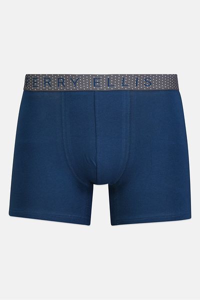 Perry Ellis Men 3 Pack Brand Logo Boxer Briefs, Multicolor