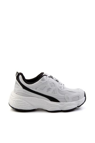 Bambi Λευκό Μαύρο Γυναικείο Sneaker K01027032922
