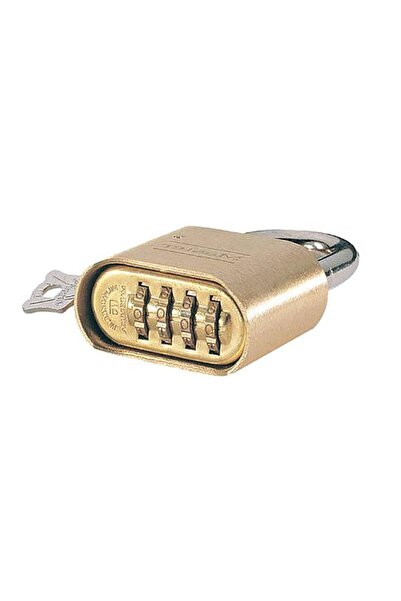 Generic Master Lock Resetable Combination Padlock Silver and Beige 2inch