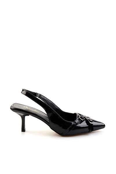 Bambi Pantofi cu toc clasici de damă negri K01473010608