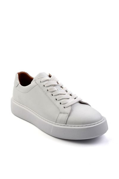 Bambi Λευκό Δερμάτινο Ανδρικό Sneaker E01079971043