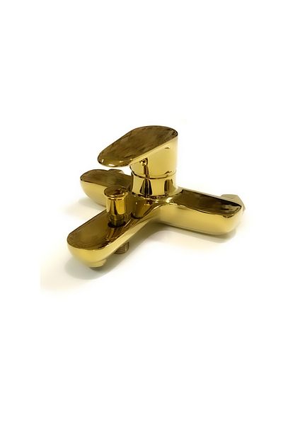 AKSU Italian gold shower mixer with hand shower and hose