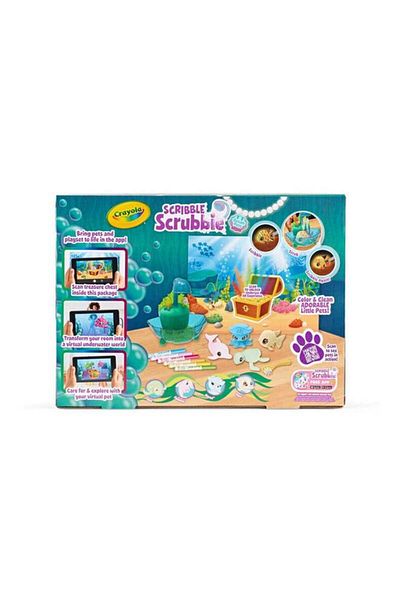 Generic Crayola Scribble Scrubbie Glow Lagoon Playset Multicolor CRA7475070000