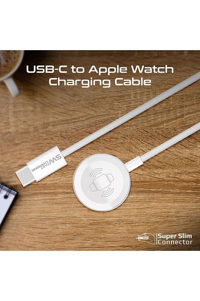 Promate WatchLink-C 1.2m Ultra-Fast USB-C to Apple Watch Charging Cable