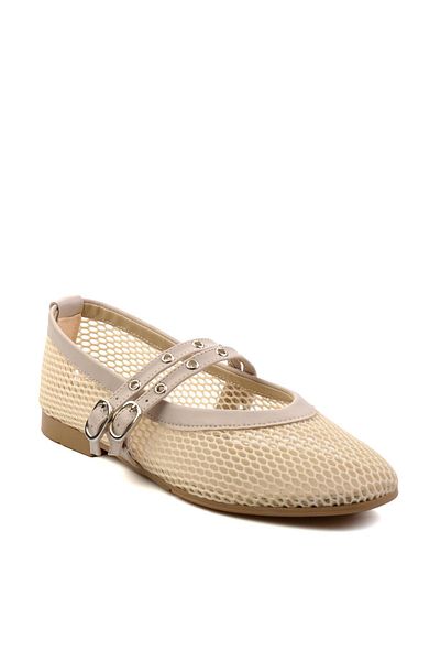 Bambi Beige Women's Ballerina Ballerina K01503727622