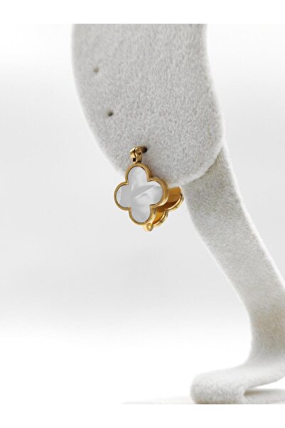 Nsl Jewels SEDEFLİ YONCA MOTİF KÜPE G